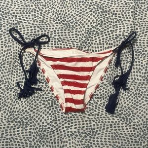 NWT Patriotic American flag bikini bottoms size small